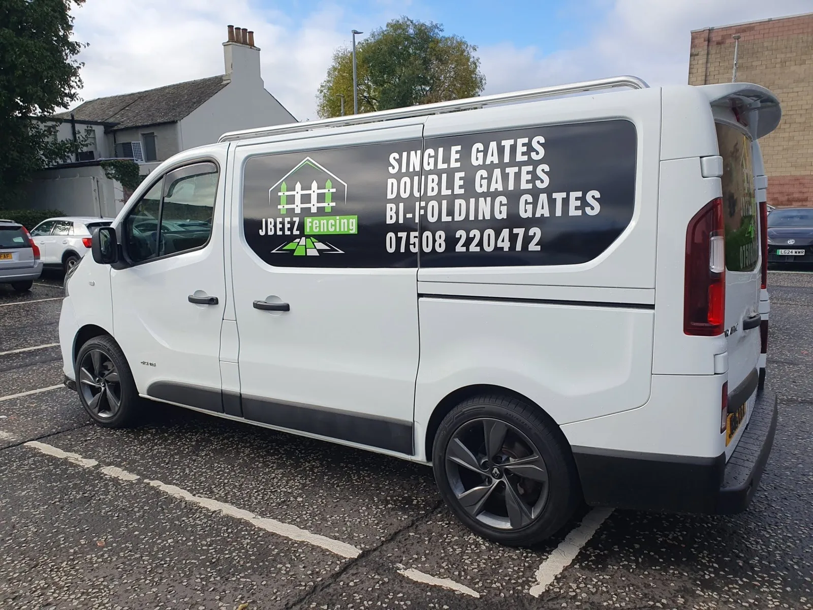 JBEEZ Fencing & Gate Services branded van